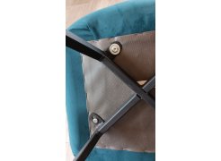 Стул на металлокаркасе Чилли синяя ткань / белый фото покупателя 255