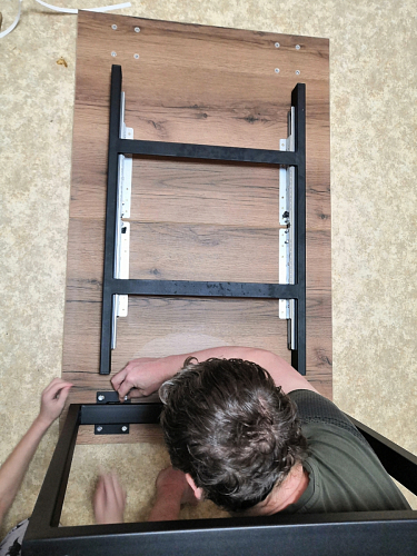 Деревянный стол Лота Лофт 120x75 дуб крафт табачный / черный матовый фото покупателя 520