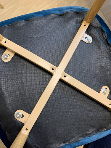 Стул на металлокаркасе Capri голубой фото покупателя 100