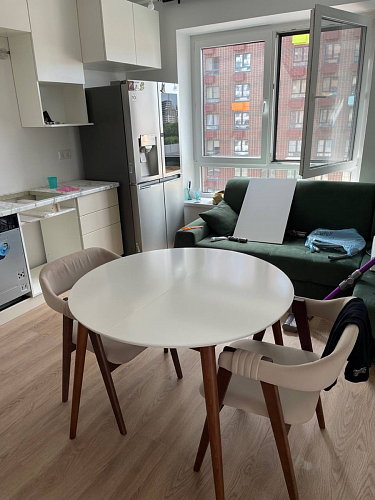 Стол обеденный Вosco/Боско D90 белый / натуральный фото покупателя 27