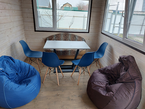 Стол на тумбе Мичиган Лофт 110х70 25 мм дуб вотан / белый / белый фото покупателя 5