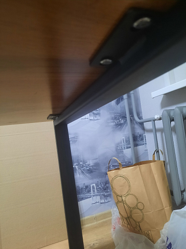 Стол раскладной Лота Лофт 120 25 мм юта / черный матовый фото покупателя 317