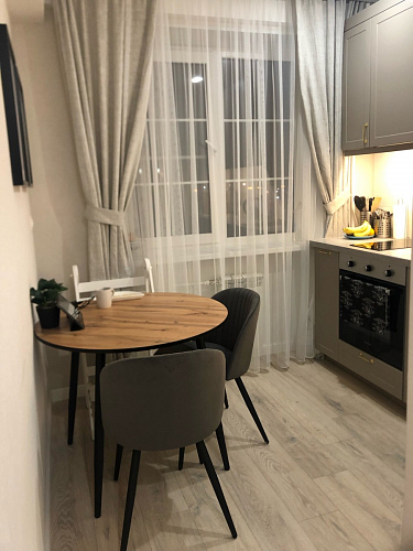 Стул на металлокаркасе Gabi dark beige / black / silver фото покупателя 231