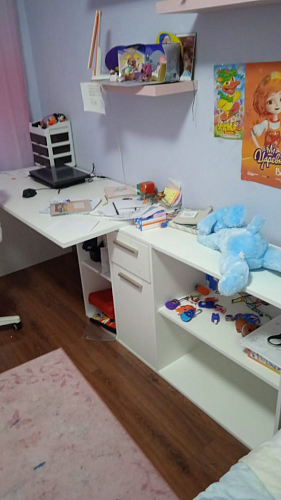 Письменный стол Лайт 03.245F белый гладкий 101 фото покупателя 98