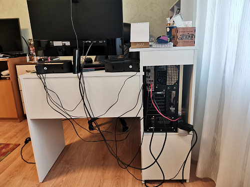 Компьютерный стол Джаз-24 левый дуб молочный фото покупателя 171