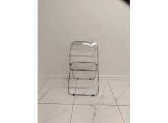 Пластиковый стул Fold складной clear gray-blue из шоурума 1