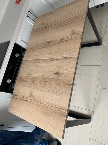 Деревянный стол Лота Лофт 140х80 черный матовый / бетон светлый фото покупателя 266