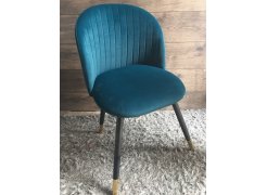 Стул на металлокаркасе Gabi blue / black фото покупателя 22