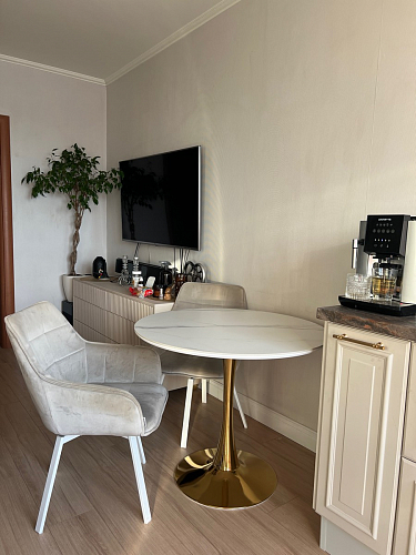 Стол Тулип 90х73 дуб вотан / белый фото покупателя 67