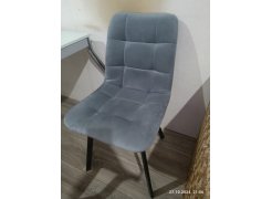 Стул на металлокаркасе Чилли светло-серый / черный фото покупателя 533