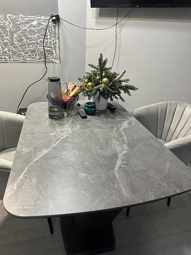 Стол на тумбе Петир 160 белый / дуб монтана фото покупателя 11