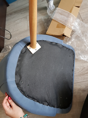 Стул на металлокаркасе Morgan dark gray фото покупателя 13