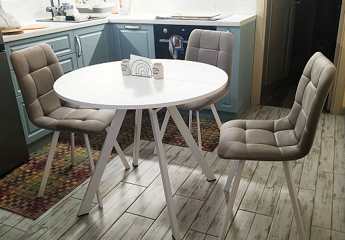 Стул на металлокаркасе Чилли зеленый / белый каркас фото покупателя 705