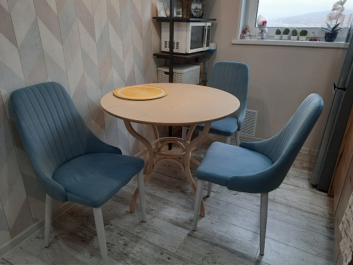 Стул на металлокаркасе Kora gray / black фото покупателя 244