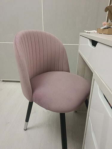 Стул на металлокаркасе Gabi gray / black фото покупателя 380