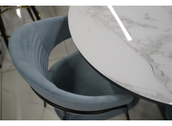 Стеклянный стол Нейтон обсидиан / черный из шоурума 2