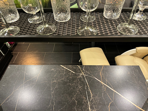 Барный стол Нари 120х50х171 делано / черный матовый фото покупателя 22