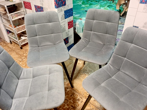 Комплект стульев Чилли 2 шт бежевый / черный фото покупателя 509