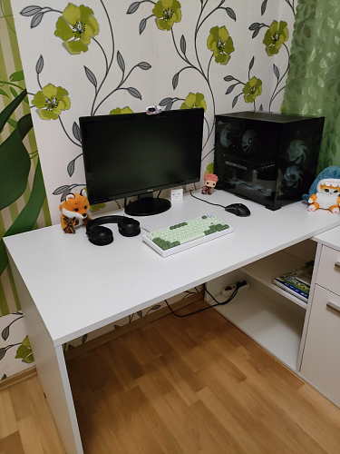 Письменный стол Лайт 03.245F белый гладкий 101 фото покупателя 116