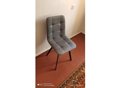 Стул на металлокаркасе Чилли светло-серый / черный фото покупателя 659