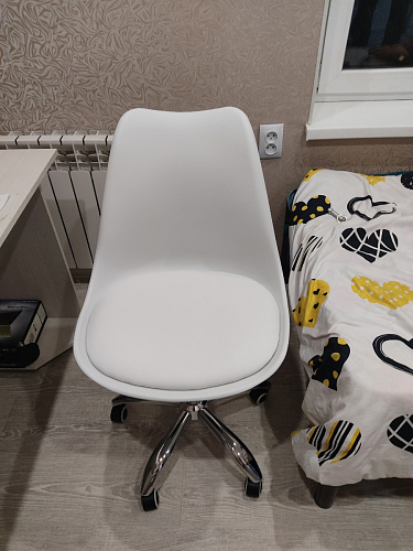 Компьютерное кресло Kolin с подушкой clear / white фото покупателя 112