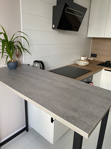 Барная стойка Дилан Лофт 120х50х90 бетон фото покупателя 121