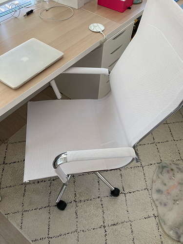 Компьютерное кресло Reus черная сетка / хром фото покупателя 31