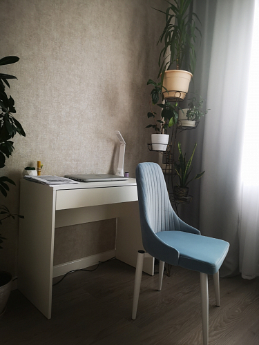 Стул на металлокаркасе Kora green / black фото покупателя 33