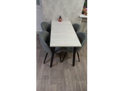 Стул на металлокаркасе Gabi 1 light purple / black фото покупателя 63