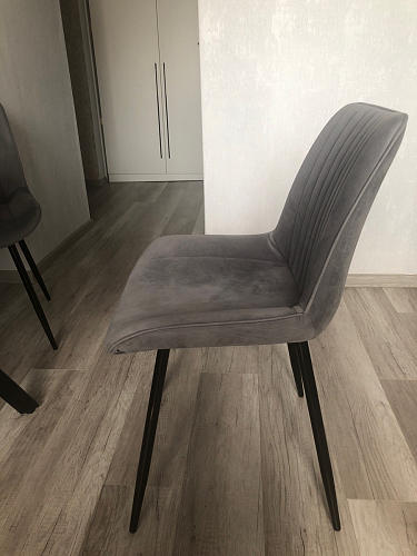 Стул на металлокаркасе Седа К velvet lux 76 / черный фото покупателя 234