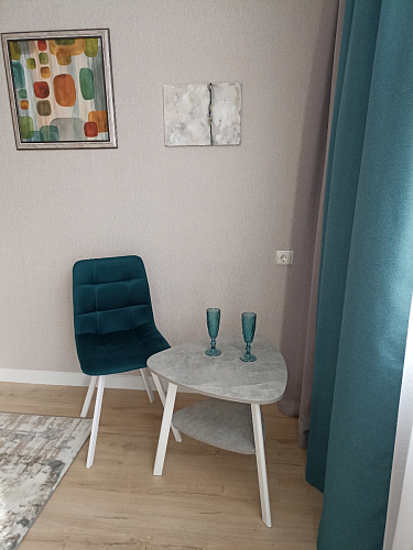 Стул на металлокаркасе Чилли черный / зеленый фото покупателя 1088