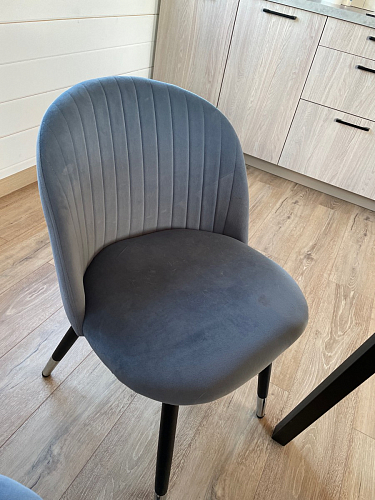 Стул на металлокаркасе Gabi gray / black фото покупателя 317