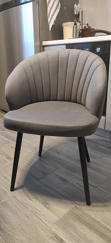 Стул на металлокаркасе Бэнбу velutto 49 / черный фото покупателя 8