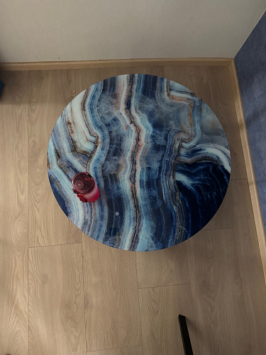 Журнальный столик Роб D-700 белый мрамор фото покупателя 4