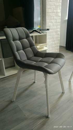 Стул на металлокаркасе Челси К крутящийся бирюзовый / черный фото покупателя 80