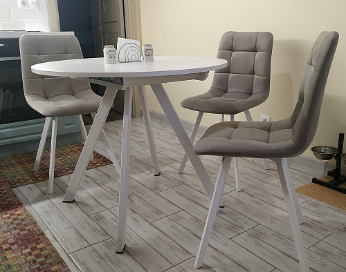 Стул на металлокаркасе Чилли К кирпичный / черный фото покупателя 706