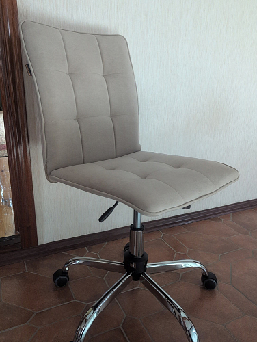 Компьютерное кресло One/Ван флок серый 29 фото покупателя 4