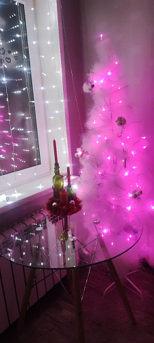 Стеклянный стол PT-151 90х90х76 clear glass / wood фото покупателя 8