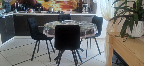 Стул на металлокаркасе Чилли К кирпичный / черный фото покупателя 337