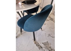 Стул на металлокаркасе Gabi 1 бежевый / черный с серебряными наконечниками фото покупателя 614