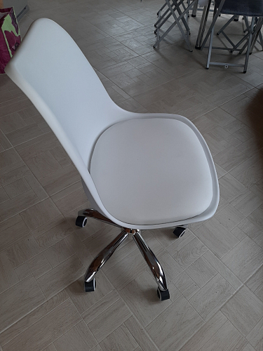 Компьютерное кресло Kolin с подушкой clear / white фото покупателя 346