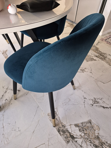 Стул на металлокаркасе Gabi gray / black фото покупателя 614