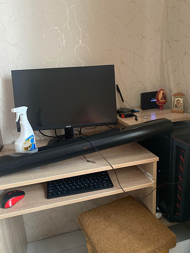 Компьютерный стол Джаз-24 левый дуб молочный фото покупателя 99