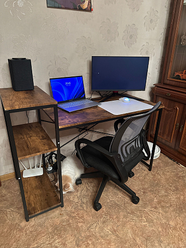 Письменный стол Wd-15/Вд-15 burnt/обгоревшее дерево фото покупателя 1