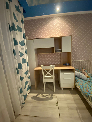 Компьютерный стол Комфорт 12.95 N дуб сонома / сатин фото покупателя 3