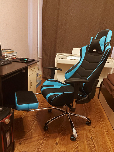 Компьютерное кресло Kano 1 light blue / black фото покупателя 152