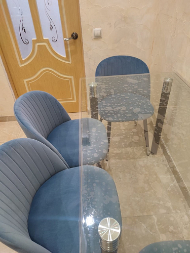 Стул на металлокаркасе Gabi latte / gold / black фото покупателя 480