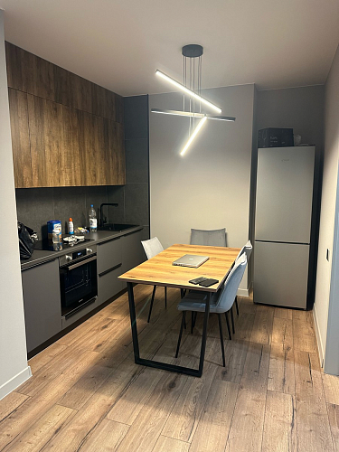 Деревянный стол Лота Лофт 120х75 белый матовый / дуб крафт золотой фото покупателя 669