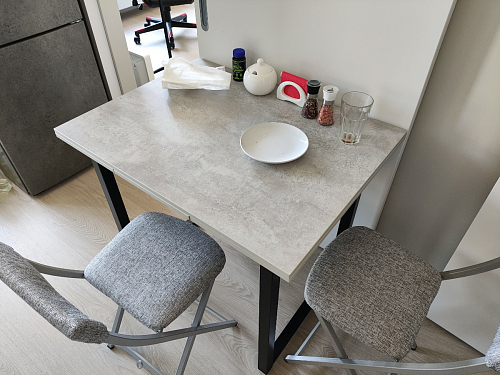 Стол Форли дуб рошелье / черный матовый фото покупателя 28