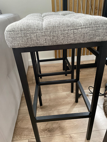 Барный стул Лофт линкольн белый / белый матовый фото покупателя 293